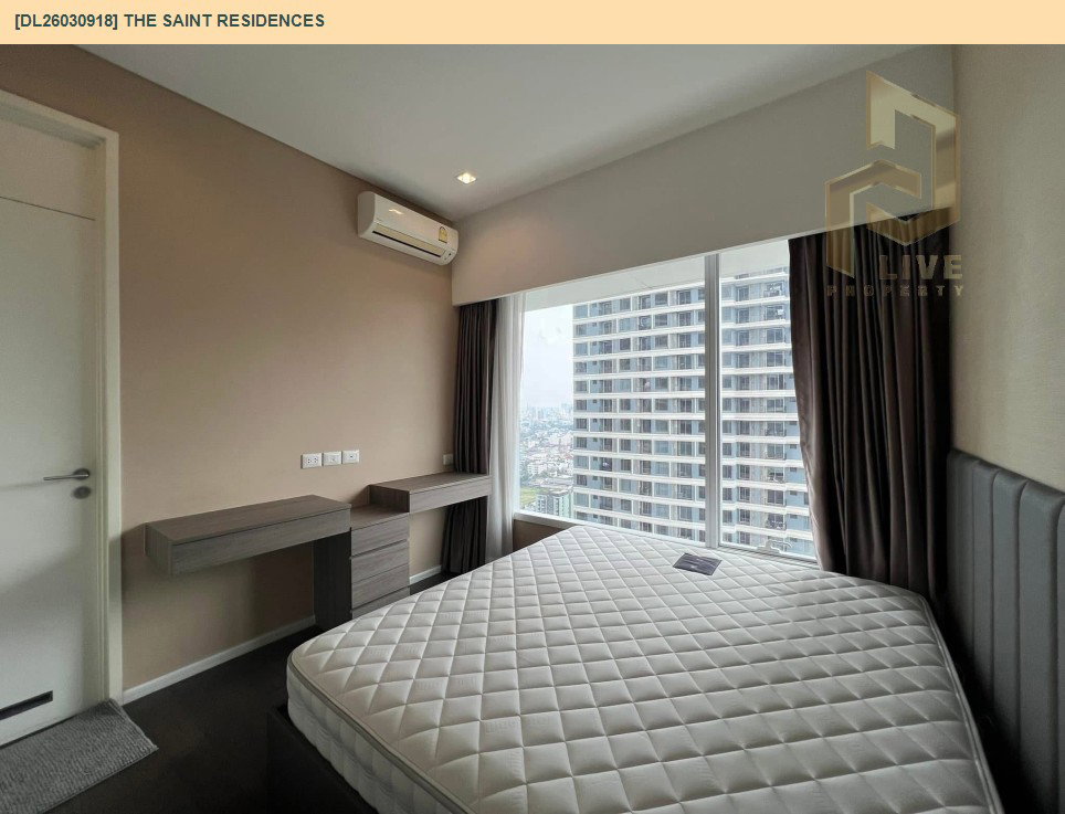 รูป DL26030918 ให้เช่าคอนโด เดอะ เซนต์ เรสซิเดนซ์ (The Saint Residences) ใกล้ MRT พหลโยธิน พร้อมเข้าอยู่ โทรด่วน 0656133286 LineID @534wlwof - รูปที่ 2/7