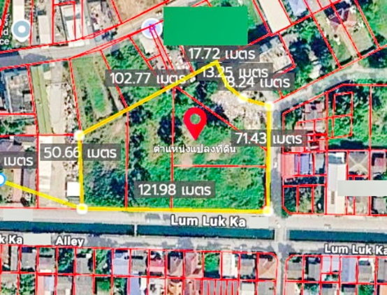 รูป ลำลูกกา21-27 รถไฟฟ้า BTSคูคต 500ม.ที่ดินถมแล้วให้เช่า ใกล้คลองสอง เหมาะลงทุน โกดัง โลจิสติกส์ ขนาด 5 ไร่ - รูปที่ 5/8