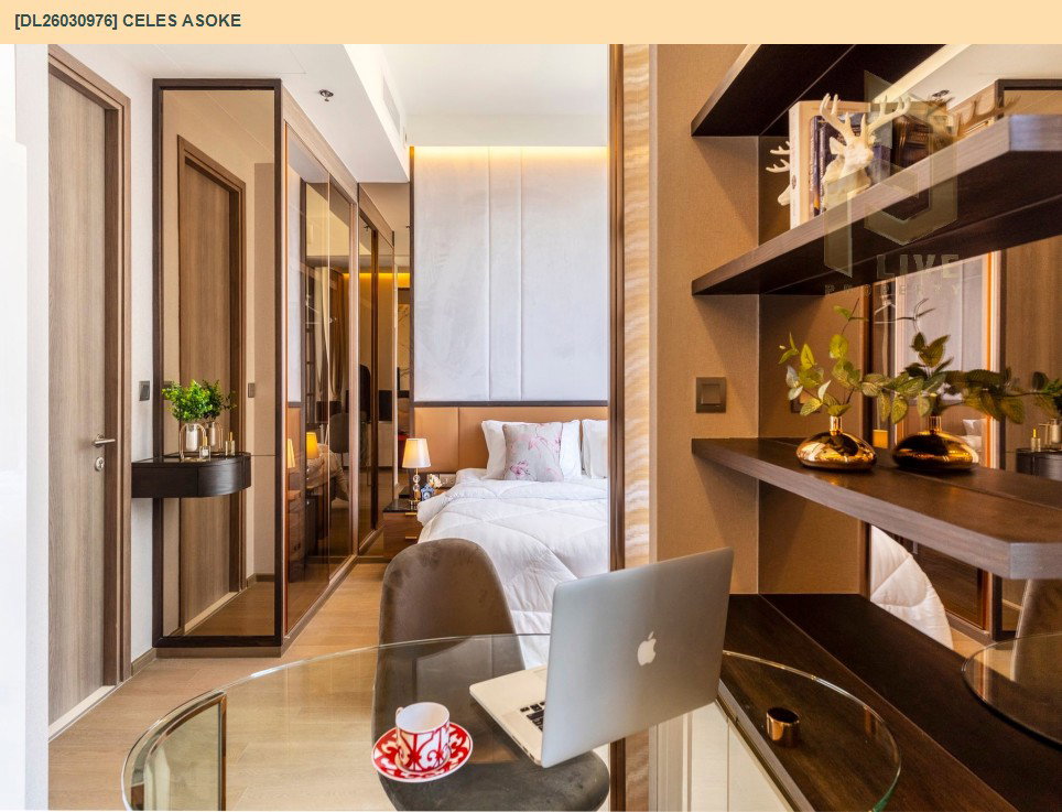 รูป DL26030976 ให้เช่าคอนโด เซอเลส อโศก (CELES Asoke) ใกล้ BTS อโศก พร้อมเข้าอยู่ โทรด่วน 0842740999 LineID @523dslwi - รูปที่ 5/10