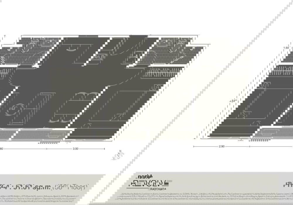 รูป 🏢 ให้เช่าคอนโด : Noble Revolve Ratchada (โนเบิล รีวอลฟ์ รัชดา) รหัสทรัพย์ | 📌LNP-C12522 - รูปที่ 8/8