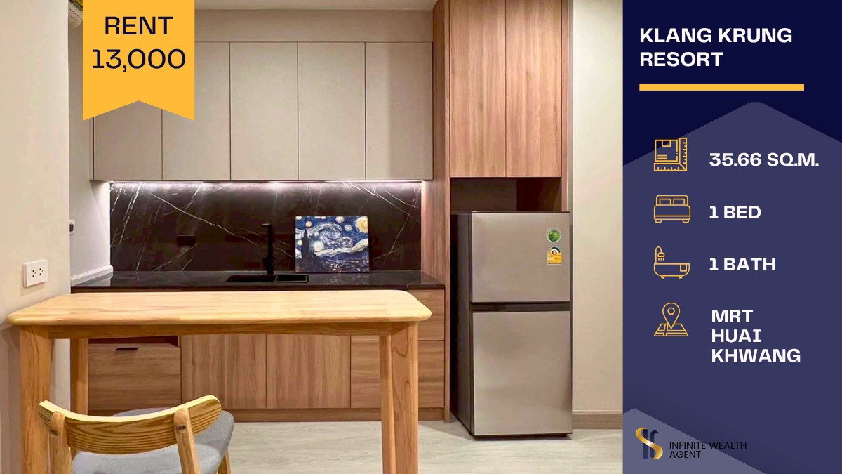 รูป 🏡✨ ปล่อยเช่าคอนโด Klang Krung Resort ห้องสวยมูดดี ฟีลโฮมมี่สุด ๆ 💖 อยู่แล้วไม่อยากออกไปไหนเลย 🛋️🌿 รีบเลย ห้องไปไวมาก! - รูปที่ 1/8