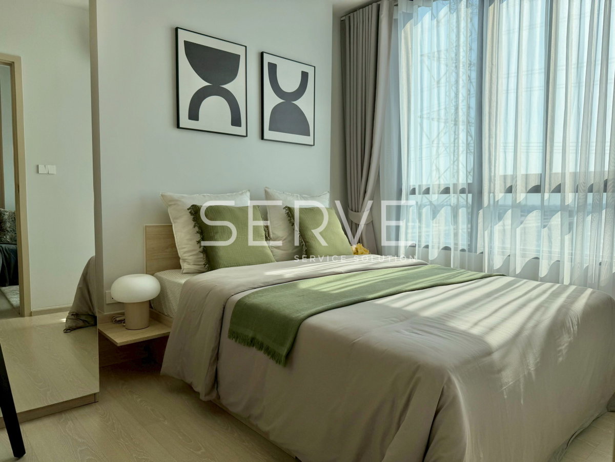 รูป 🔥13K- ห้องใหม่ป้ายแดง 1นอน แต่งสวย ชั้นสูง20+ วิวดีมาก เฟอร์แน่น คอนโดใหม่ทำเลดีๆ เดิน20ก้าว ถึง เมกาบางนา @ NUE Mega Plus Bangna - รูปที่ 2/5