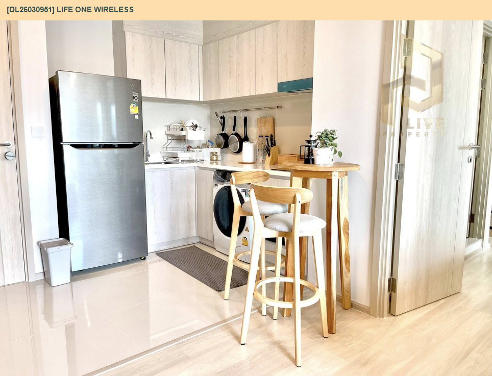 รูป DL26030951 ให้เช่าคอนโด ไลฟ์ วัน ไวร์เลส (Life One Wireless) ใกล้ BTS เพลินจิต พร้อมเข้าอยู่ โทรด่วน 0614453194 LineID @162cjixi - รูปที่ 16/16
