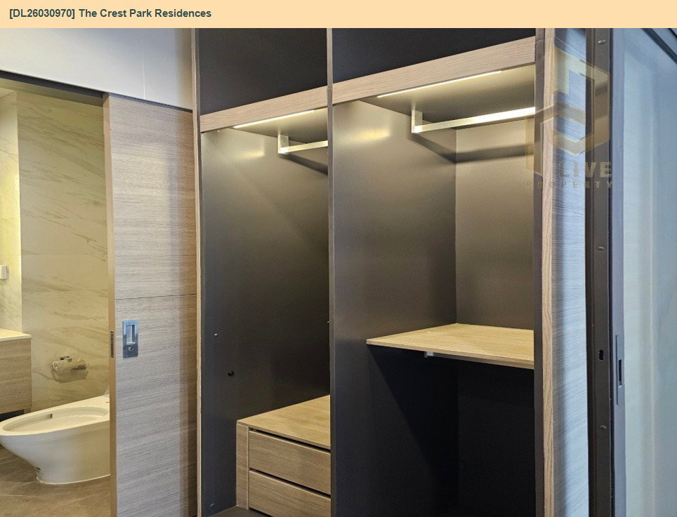 รูป DL26030970 ให้เช่าคอนโด เดอะ เครสท์ พาร์ค เรสซิเดนซ์  (The Crest Park Residences) ใกล้ MRT พหลโยธิน พร้อมเข้าอยู่ โทรด่วน 0656133286 LineID @534wlwof - รูปที่ 10/10