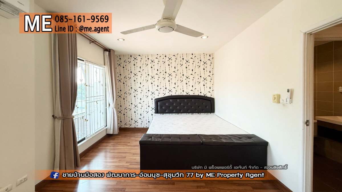 รูป ให้เช่า ทาวน์เฮ้าส์ Built in สวย พัฒนาการ พฤกษาวิลล์ 57 อ่อนนุช 39 ใกล้รถไฟฟ้า BTS อ่อนนุช โทร 064-954-9619 (RTB16-21) - รูปที่ 9/18