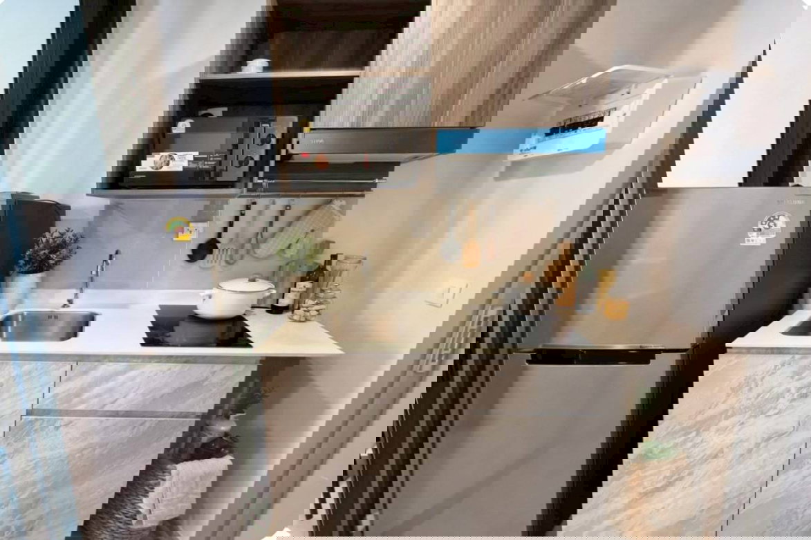 รูป M1362 คอนโดให้เช่า Aspire Onnut Station ห้องสวย เฟอร์ครบ มีเครื่องซักผ้า ราคาพิเศษ - รูปที่ 4/9