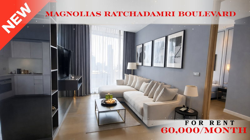 Condos for rent : 🍀🍀 Modern Classic Luxury ✨ For Rent 📍 Magnolias Ratchadamri Boulevard 🚆 Near Ratchadamri BTS Station (Line: @rent2022) 🔖 PC: A10528
