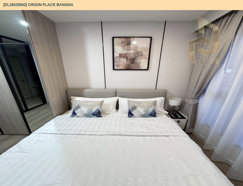 รูป DL26030942 ให้เช่าคอนโด ออริจิ้น เพลส บางนา (Origin place bangna) ใกล้ - พร้อมเข้าอยู่ โทรด่วน 0653619502 LineID @897iyzll - รูปที่ 8/14