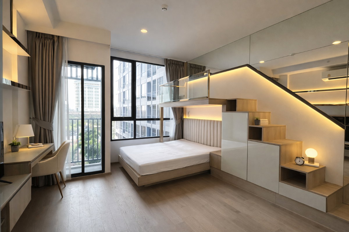 รูป 🍀🍀 Fully furnished💝 ให้เช่า📌 พาร์ค ออริจิ้น พญาไท (Line: @rent2022)BTS พญาไท พร้อมเข้าอยู่ 🔖A10924 - รูปที่ 3/13