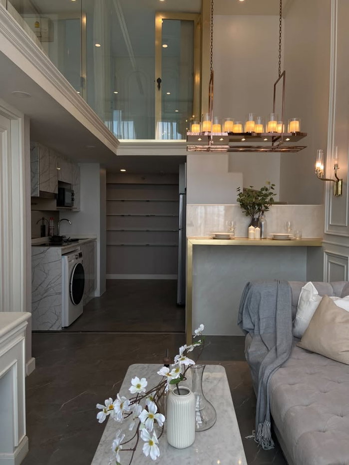 รูป Knightsbridge Prime Sathorn【𝐒𝐄𝐋𝐋 & 𝐑𝐄𝐍𝐓】🔥ห้องลุคโมเดิร์นเรียบหรู โทนเทาสบายตา พร้อมเฟอร์นิเจอร์ดีไซน์ทันสมัยครบ🔥 ติดต่อไลน์ไอดี: @hacondo - รูปที่ 8/8