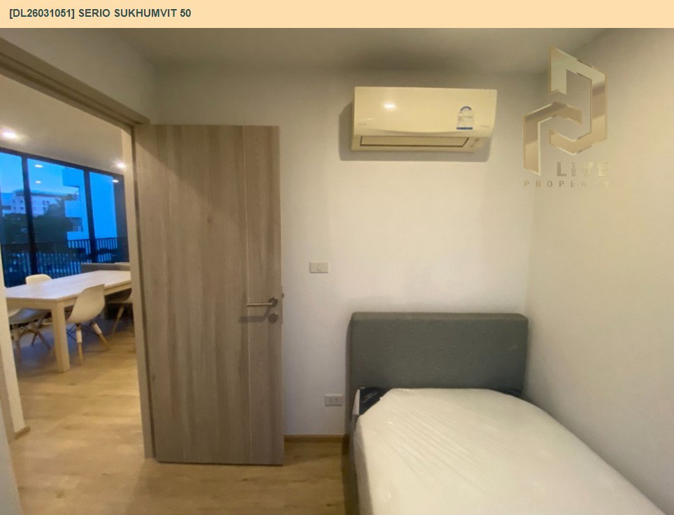 รูป DL26031051 ให้เช่าคอนโด เซอริโอ้ สุขุมวิท 50 (Serio Sukhumvit 50 ) ใกล้ BTS อ่อนนุช พร้อมเข้าอยู่ โทรด่วน 0842740999 LineID @523dslwi - รูปที่ 5/9