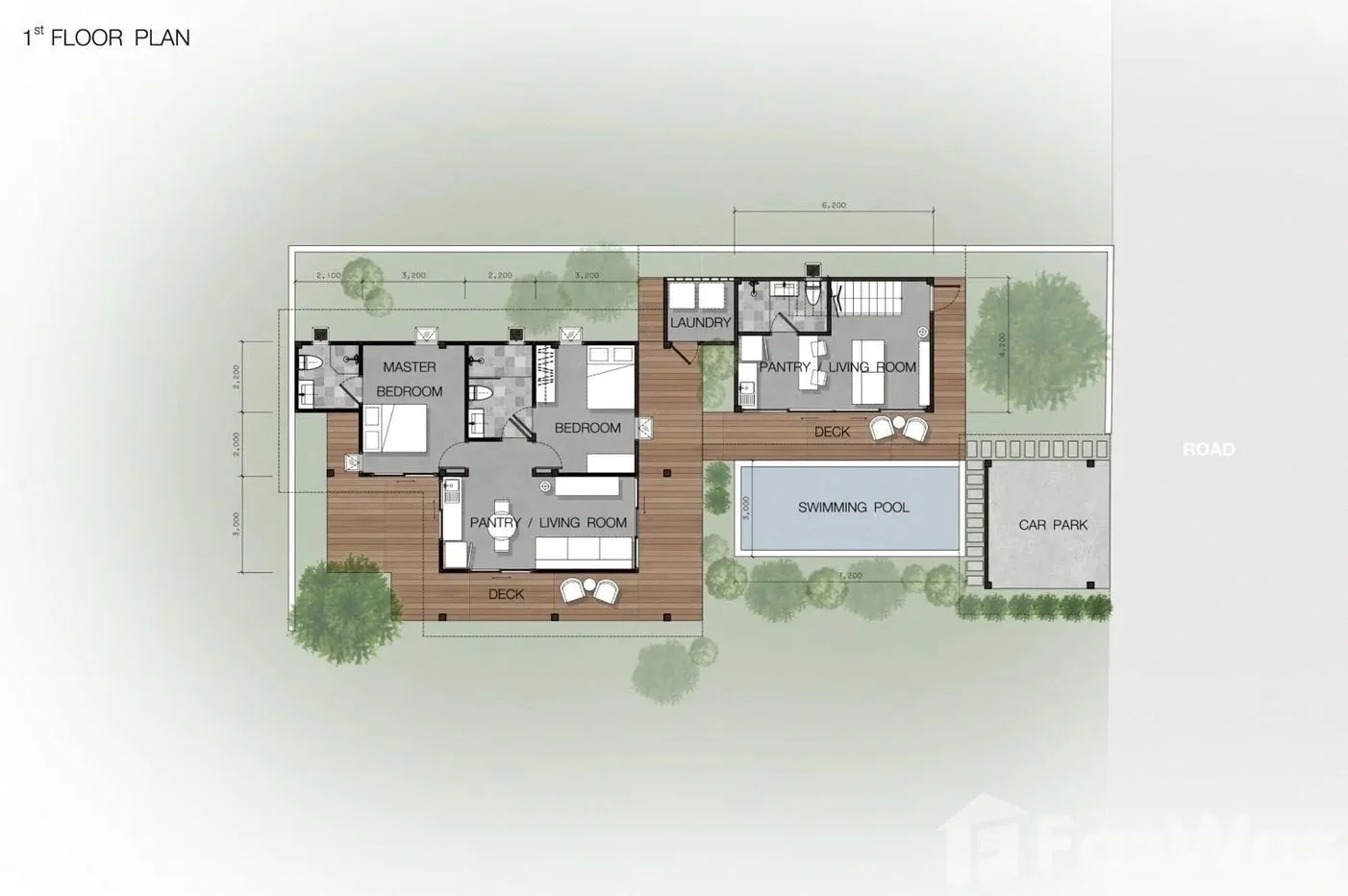 รูป ขาย บ้านเดี่ยว 3 ห้องนอน ใน เทพกระษัตรี, ภูเก็ต 6112643 - รูปที่ 4/5