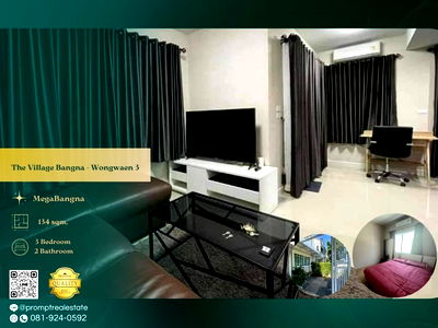 เช่าบ้านเดี่ยว มาร์เก็ต วิลเลจ สุวรรณภูมิ : ST13888 - The Village Bangna - Wongwaen3 : MegaBangna 