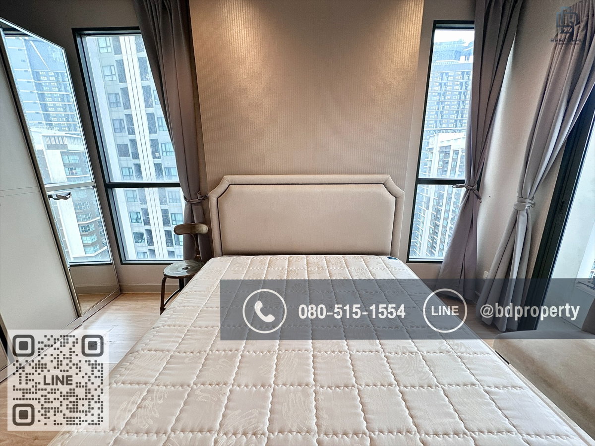 รูป Bestdeal ให้เช่า ขนาด 2 ห้องนอน 55 sqm.เฟอร์นิเจอร์และเครื่องใช้ไฟฟ้าครบพร้อมเข้าอยู่ 25,000 บาท/เดือน “IDEO MOBI RAMA 9” ใกล้MRTและเซ็นทรัลพระราม 9  - รูปที่ 7/16