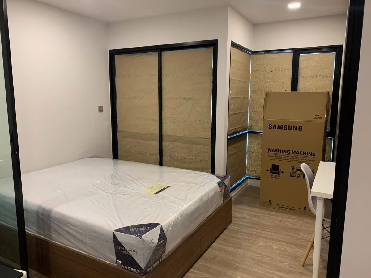 รูป 🎓 ตึกหน้าสุด ใกล้ ม.กรุงเทพ! Kave Town Shift ✨ ตึก B ชั้น 4 ✨ เครื่องซักผ้า 10 kg + ลำโพงบลูทูธ 12,000.- 📚💎 - รูปที่ 3/8