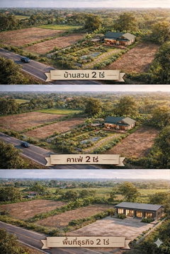 🏡 ที่ดิน 2 ไร่ ใกล้กรุงเทพ   เลือกได้หลายสไตล์ ตามที่คุณต้องการ