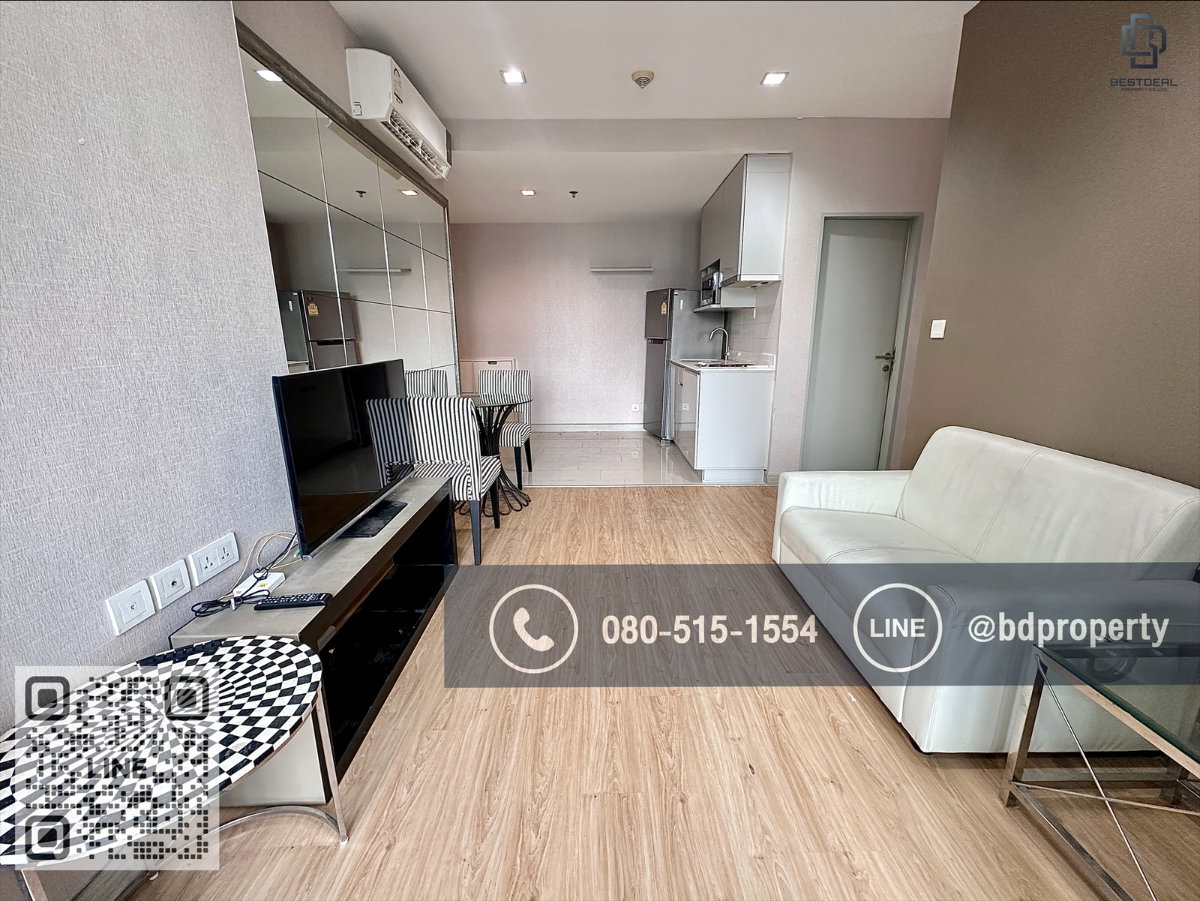 รูป Bestdeal ให้เช่า ขนาด 2 ห้องนอน 55 sqm.เฟอร์นิเจอร์และเครื่องใช้ไฟฟ้าครบพร้อมเข้าอยู่ 25,000 บาท/เดือน “IDEO MOBI RAMA 9” ใกล้MRTและเซ็นทรัลพระราม 9  - รูปที่ 1/16