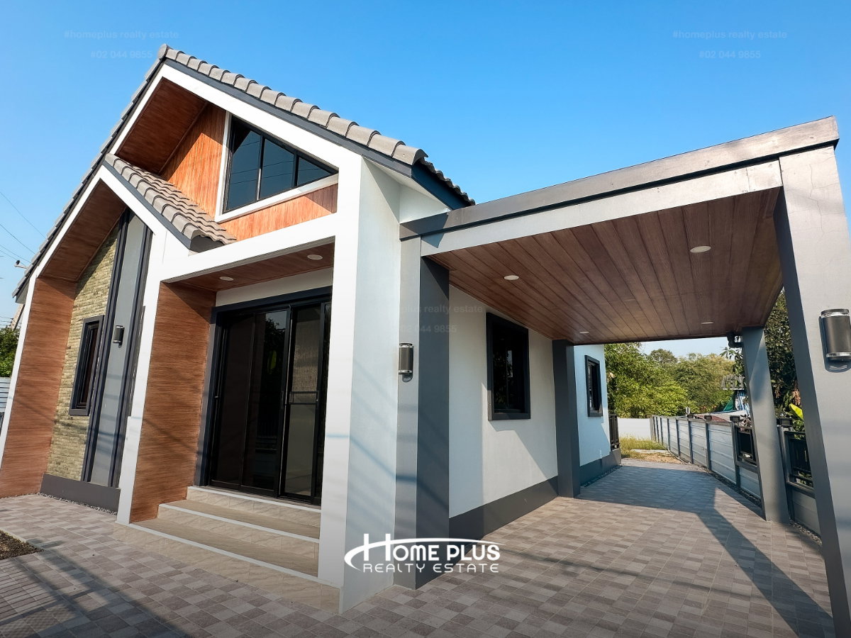 รูป บ้านเดี่ยว ค่ายบางระจัน สิงห์บุรี บ้านใหม่สไตล์นอร์ดิก - รูปที่ 2/16