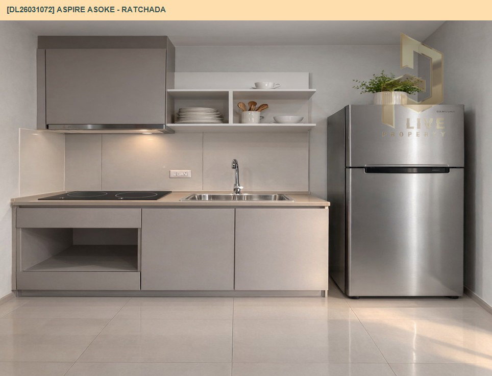 รูป DL26031072 ให้เช่าคอนโด แอสปาย อโศก - รัชดา (Aspire Asoke - Ratchada) ใกล้ MRT พระราม 9 พร้อมเข้าอยู่ โทรด่วน 0800343450 LineID @655ebbvc - รูปที่ 5/5