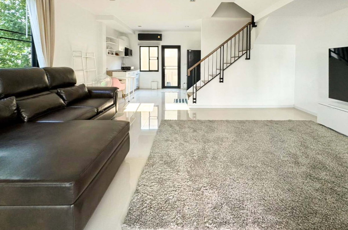 รูป ให้เช่า บ้าน Q Prime สุขุมวิท 77 ทาวน์โฮม 3 ชั้น หลังมุม แบบ 3 นอน 4 น้ำ 46 ตรว 180 ตรม พร้อมเฟอร์ ใกล้ MRT ศรีนุช อ่อนนุช ศรีนครินทร์ : KT26R-006 - รูปที่ 4/12