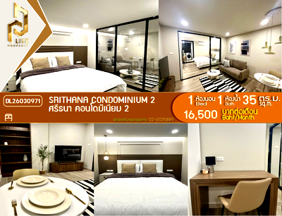 Condos for rent 700 Year Sports Arena Chiang Mai : DL26030971 Condo for rent, Srithana Condominium 2 near -, ready to move in, call urgently 0638692663 LineID @257sxzzu