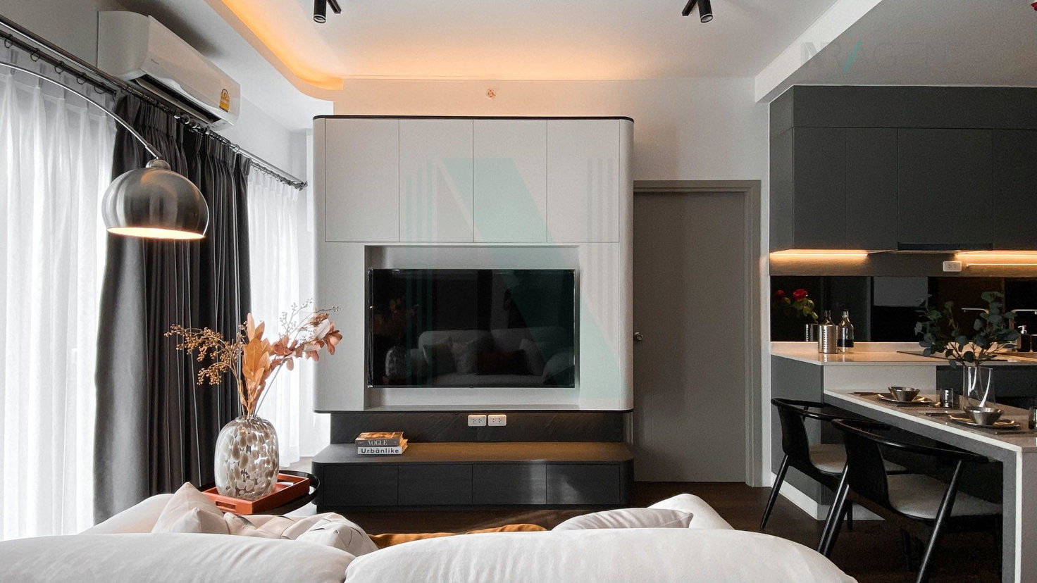 รูป 🎊 ให้เช่าคอนโด ไอดีโอ พระราม 9-ตัดใหม่ อาคาร 1 ชั้น 7 1 ห้องนอน ขนาด 53 ตรม ใกล้ ใกล้ Foodland รามคำแหง - รูปที่ 2/8