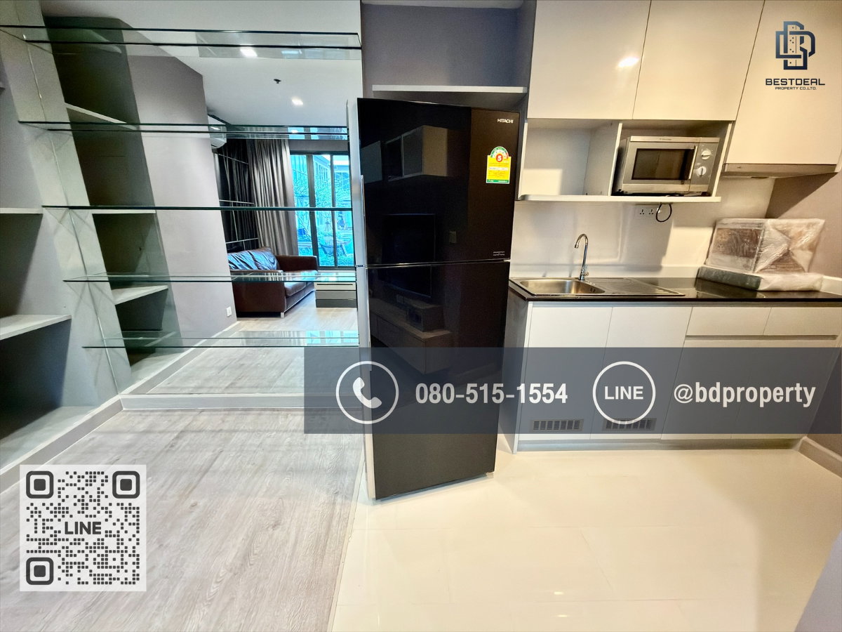 รูป Bestdeal ให้ด่วน!!! Duplex 1 Bed ราคา 24,000 บาท/เดือน  เฟอร์นิเจอร์และเครื่องใช้ไฟฟ้าครบ ใกล้MRTและเซ็นทรัลพระราม 9 เพียง 80 ม. - รูปที่ 11/15