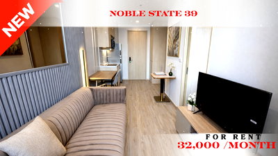 Condos for rent BTS Phrom Phong : 🍀🍀 Beautiful Room 🌸 For Rent 📍 Noble State 39 🚆 Near Phrom Phong BTS Station  (Line: @rent2022) ✨ Ready to move in  🔖 PC: A10930