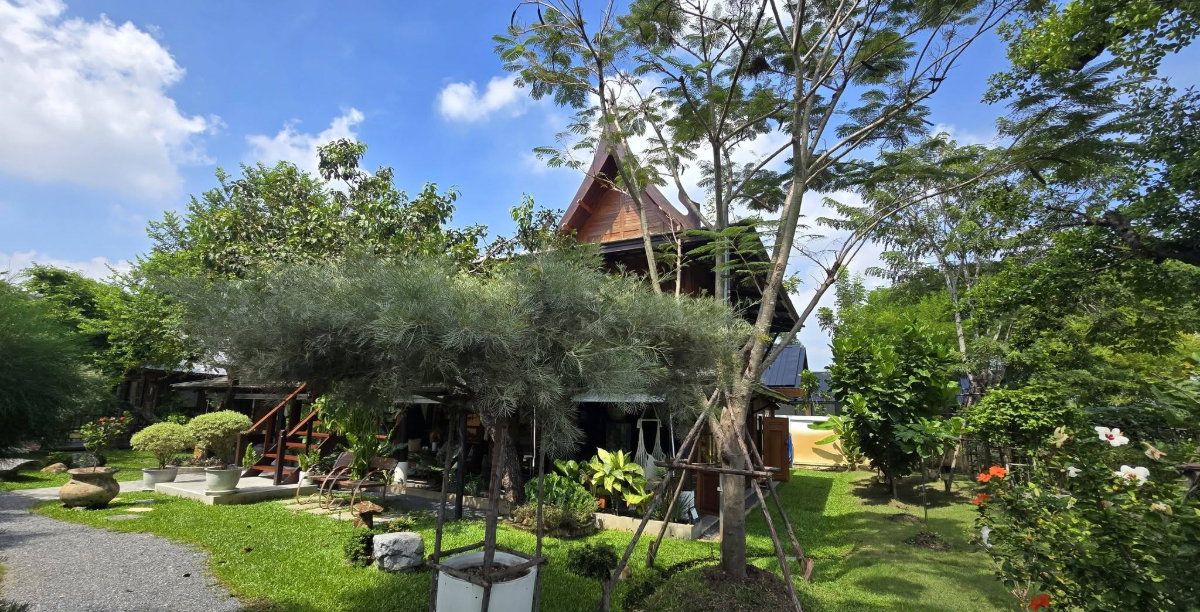 รูป วิลล่าริมน้ำสไตล์ไทยประยุกต์ – ใกล้ มศว. องครักษ์ รังสิต ใหญ่มากกว่า 600 กว่าตารางวา  - รูปที่ 45/59