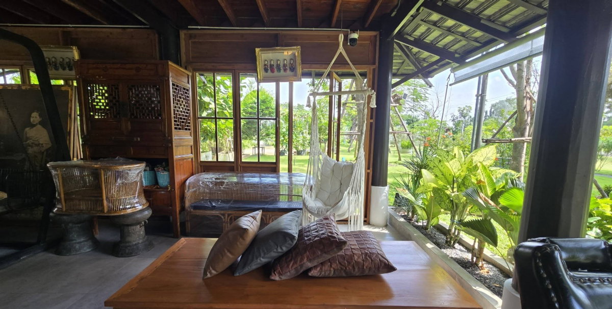 รูป วิลล่าริมน้ำสไตล์ไทยประยุกต์ – ใกล้ มศว. องครักษ์ รังสิต ใหญ่มากกว่า 600 กว่าตารางวา  - รูปที่ 46/59