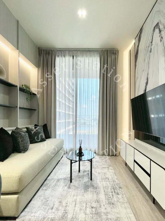 รูป 🌊ห้องโมเดิร์นวิวแม่น้ำ 💎พร้อมเช่า Chapter Charoennakhon Riverside ใกล้ BTS กรุงธนบุรี✨ - รูปที่ 8/13