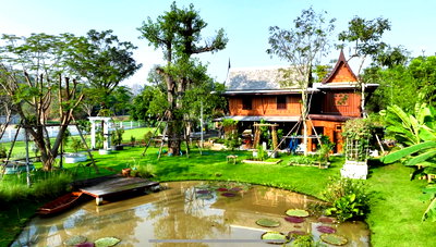 Houses for sale Ongkharak Nakhon Nayok : Luxury Thai-Contemporary Waterfront Villa near Srinakharinwirot University Ongkharak Campus (Rangsit–Nakhon Nayok) ✨