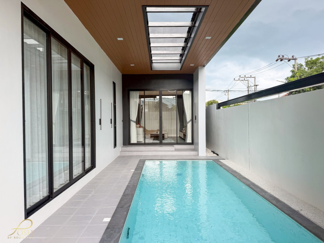 รูป บ้านเดี่ยวพร้อมสระว่ายน้ำ 3ห้องนอน 4ห้องน้ำ ทำเลเกาะแก้ว ใกล้บริติช เจ้าฟ้าการ์เด้นโฮม3 - รูปที่ 9/30