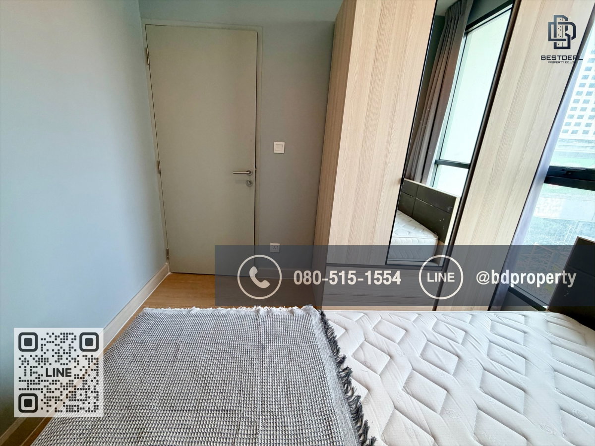 รูป Bestdeal ให้เช่า ขนาด 2 ห้องนอน 45 sqm.เฟอร์นิเจอร์และเครื่องใช้ไฟฟ้าครบ  23,000 บาท/เดือน “IDEO MOBI RAMA 9” ใกล้MRTและเซ็นทรัลพระราม 9  - รูปที่ 9/18