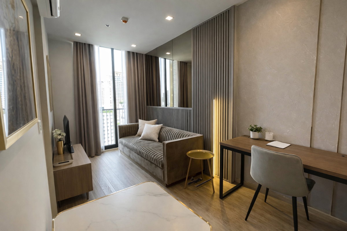 รูป 🍀🍀 Beautiful Room🌸 ให้เช่า📌 โนเบิล สเตท 39 (Line: @rent2022)BTS พร้อมพงษ์ พร้อมเข้าอยู่ 🔖A10930 - รูปที่ 6/12