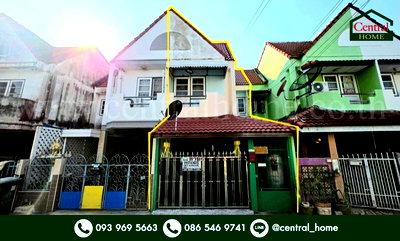 ขายทาวน์โฮม : ทาวน์เฮ้าส์ เจริญทรัพย์ เทพารักษ์ รีโนเวทต่อเติมแล้ว พร้อมเข้าอยู่ ราคาถูก