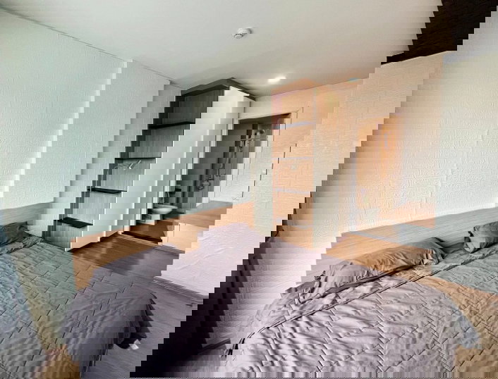 รูป ห้องใหญ่ คอนโด Proud 3 แจ้งวัฒนะ แบบ 1 ห้องนอน 35 ตรม. ชั้น 8 มีเครื่องซักผ้า ของครบ เพียง 9,500 บาท - รูปที่ 3/12