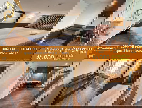 MDL26010181 Condo for rent at Lumpini Place Rama IX - Ratchada, ready to move in. Call urgently 0653619502 LineID @897iyzll