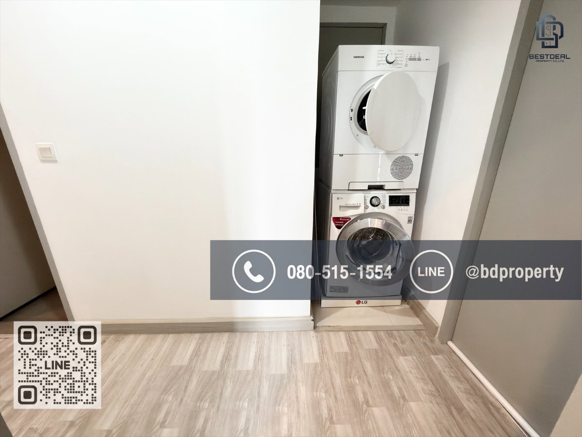 รูป Bestdeal ให้เช่า ขนาด 2 ห้องนอน 55 sqm.เฟอร์นิเจอร์และเครื่องใช้ไฟฟ้าครบ  26,000 บาท/เดือน “IDEO MOBI RAMA 9” ใกล้MRTและเซ็นทรัลพระราม 9  - รูปที่ 11/16