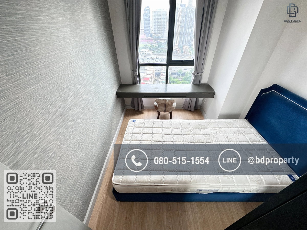 รูป Bestdeal ให้เช่า ขนาด 2 ห้องนอน 55 sqm.เฟอร์นิเจอร์และเครื่องใช้ไฟฟ้าครบพร้อมเข้าอยู่ 25,000 บาท/เดือน “IDEO MOBI RAMA 9” ใกล้MRTและเซ็นทรัลพระราม 9  - รูปที่ 10/16