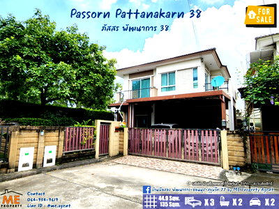Houses for sale Phatthanakan Road : For Sale House Passorn Prestige Pattanakarn38 Fully Built-in, Ready to Move In, Near Phra Khanong & BTS On Nut Tel 064-954-9619 (BH17-45)