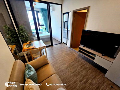 เช่าคอนโด ตลาดหนองมน : Origin Play Bangsaen ชั้น9----------ห้องใหม่+ตกแต่งสวย----------Tel 097-049-5874 (Line: @choncondo มี@ด้วย)