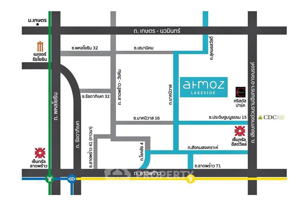 รูป คอนโด 1-ห้องนอน ที่ แอทโมซ ลาดพร้าว 71 ใน ลาดพร้าว (ID 2748881) - รูปที่ 1/19