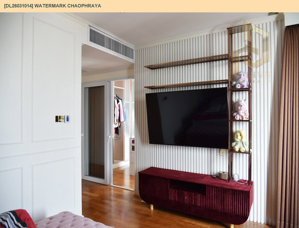 รูป DL26031014 ขายคอนโด วอร์เตอร์มาร์ค เจ้าพระยา (Watermark Chaophraya) ใกล้ BTS กรุงธนบุรี พร้อมเข้าอยู่ โทรด่วน 0653619502 LineID @897iyzll - รูปที่ 35/40
