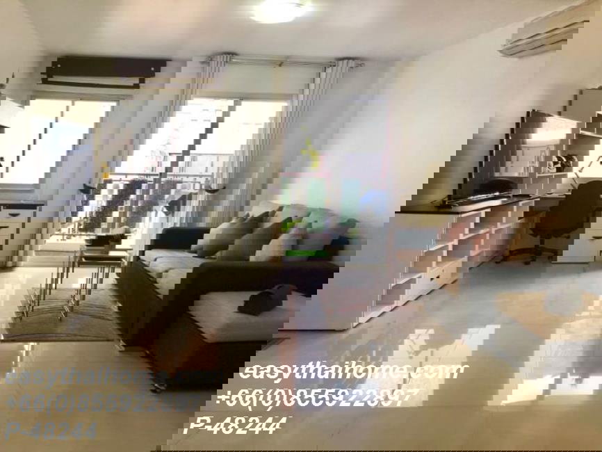 รูป P-48244 ให้เช่าคอนโดใจกลางสยาม วิวสวนจิมทอมป์สัน ใกล้ BTS สนามกีฬาแห่งชาติ เพียง 400 เมตร ห้องใหญ่ เฟอร์ครบ | Condo One Siam |Line Id: @easythaihome - รูปที่ 10/12