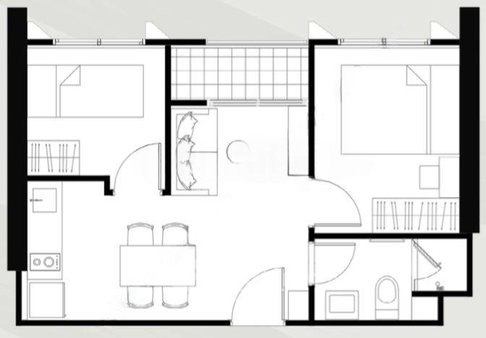 2-BR Condo at NUE Epic Asoke Rama9 near MRT Phra Ram 9 (ID 2733884)