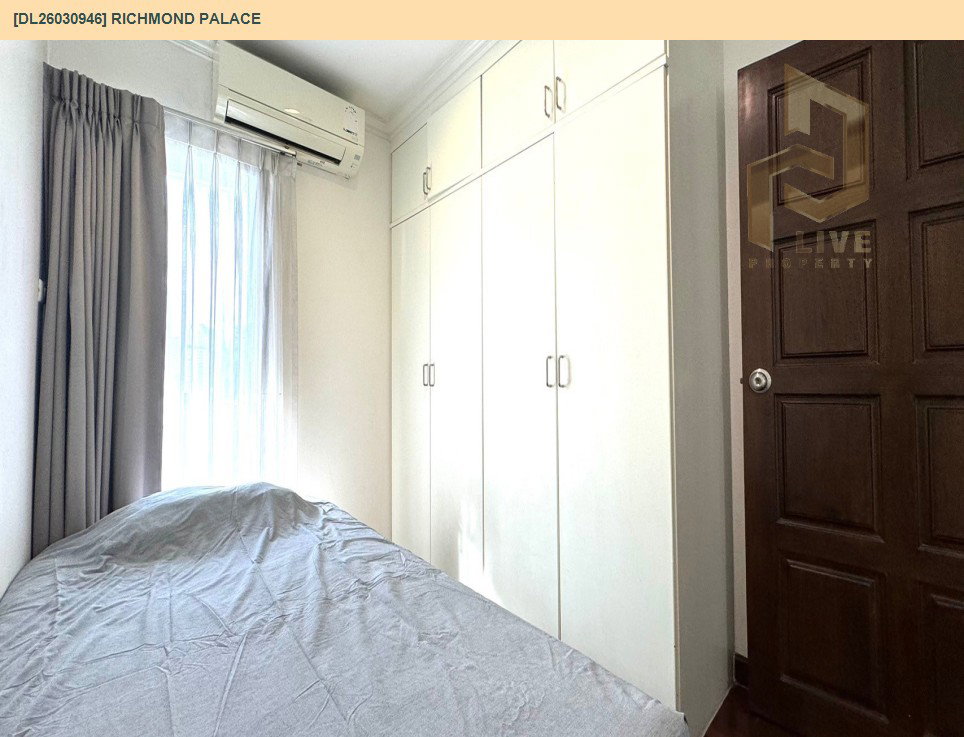 รูป DL26030946 ให้เช่าคอนโด ริชมอนด์ พาเลส (Richmond Palace) ใกล้ BTS พร้อมพงษ์ พร้อมเข้าอยู่ โทรด่วน 0800343450 LineID @655ebbvc - รูปที่ 13/20
