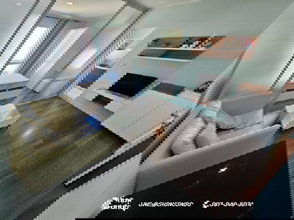 รูป DCondo ดีคอนโด ชั้น8 ตึกA  ----------ห้องว่าง 01 เม.ย. 69 (นัดดูห้องก่อนได้-----------Tel 097-049-5874 (Line: @choncondo มี@ด้วย) - รูปที่ 1/15