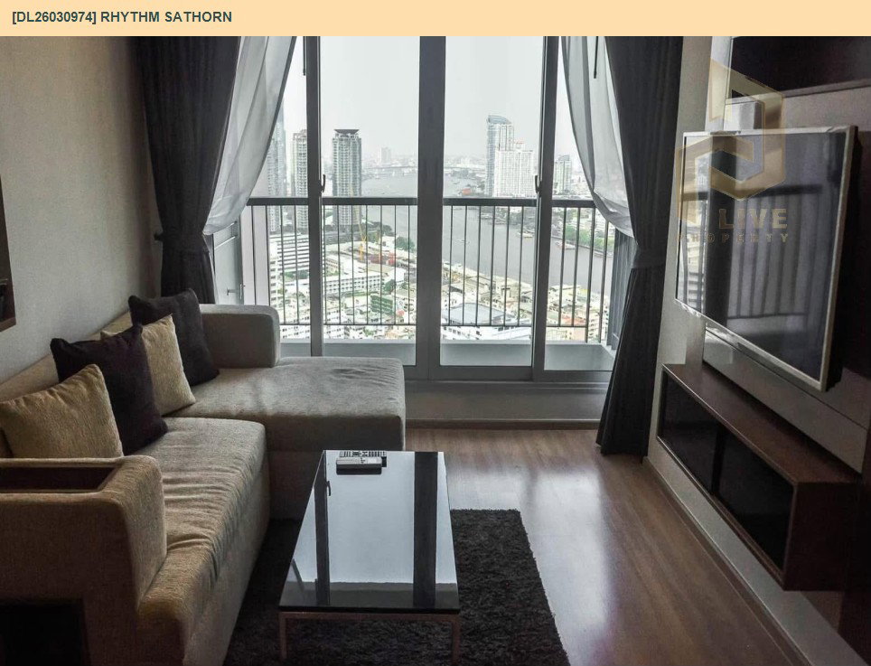 รูป DL26030974 ให้เช่าคอนโด ริธึ่ม สาทร (Rhythm Sathorn) ใกล้ BTS สะพานตากสิน พร้อมเข้าอยู่ โทรด่วน 0656133286 LineID @534wlwof - รูปที่ 3/10