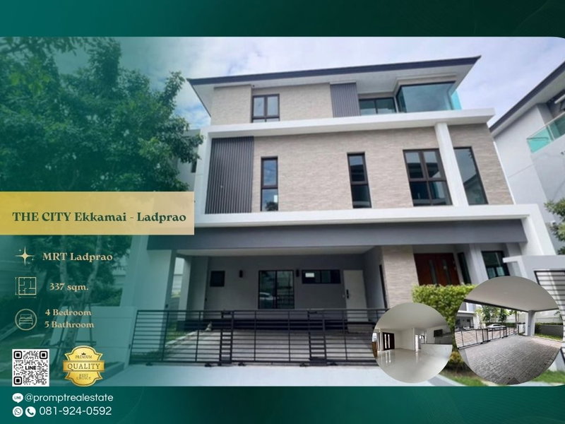 Houses for rent : ST13876 - THE CITY Ekkamai - Ladprao : BTS Ekkamai